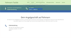 Desktop Screenshot of fehmarn-tackle.de