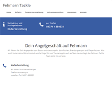 Tablet Screenshot of fehmarn-tackle.de